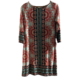 Women’s All Occasion Vibrant Print Dress by Hanni, Size Small